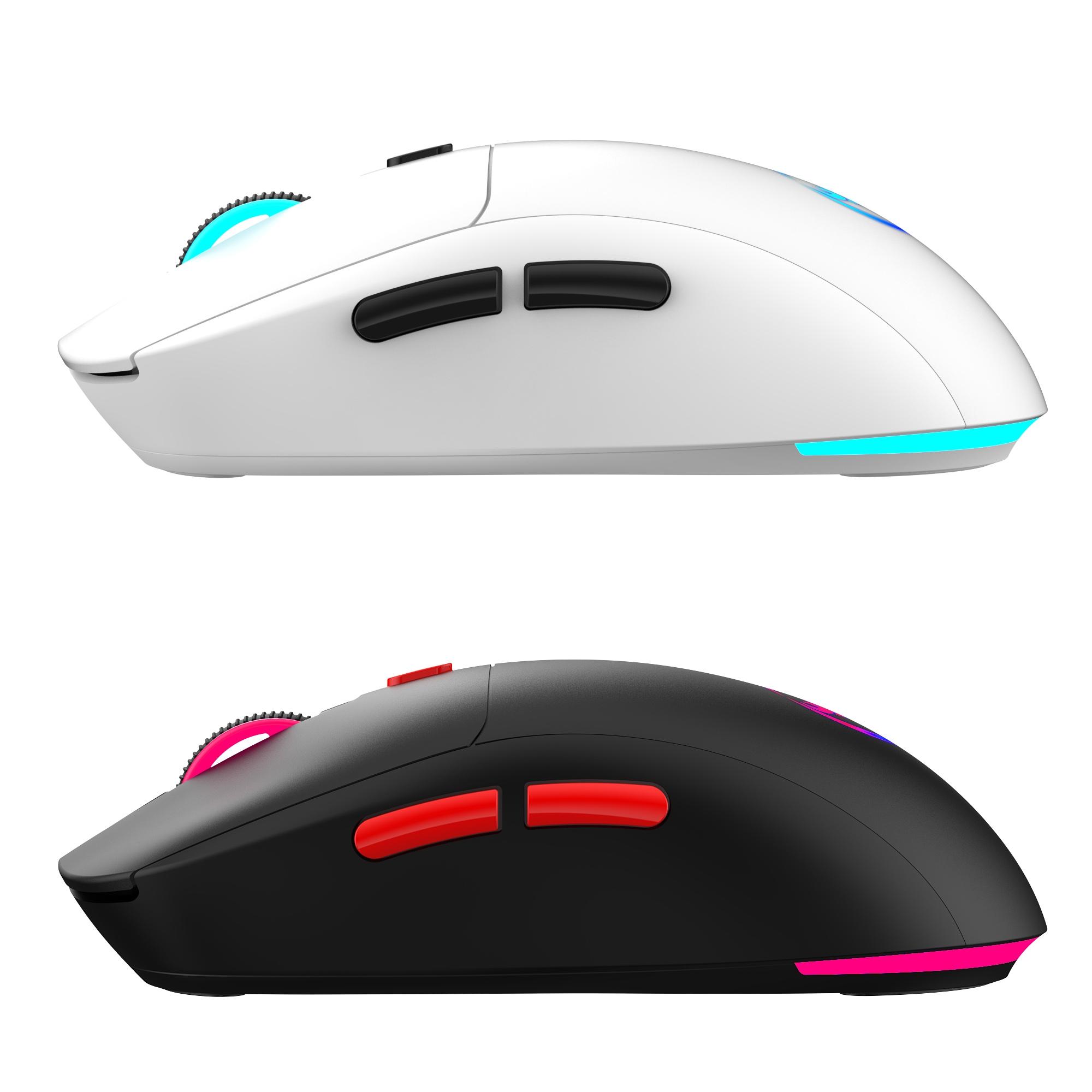 Wireless 2.4g Mouse with 650 mah Battery, Optical Movement Detection, Right Hand Orientation, Suitable for PC Laptop MAC Gaming Office Use Ergonomic Gaming Mouse