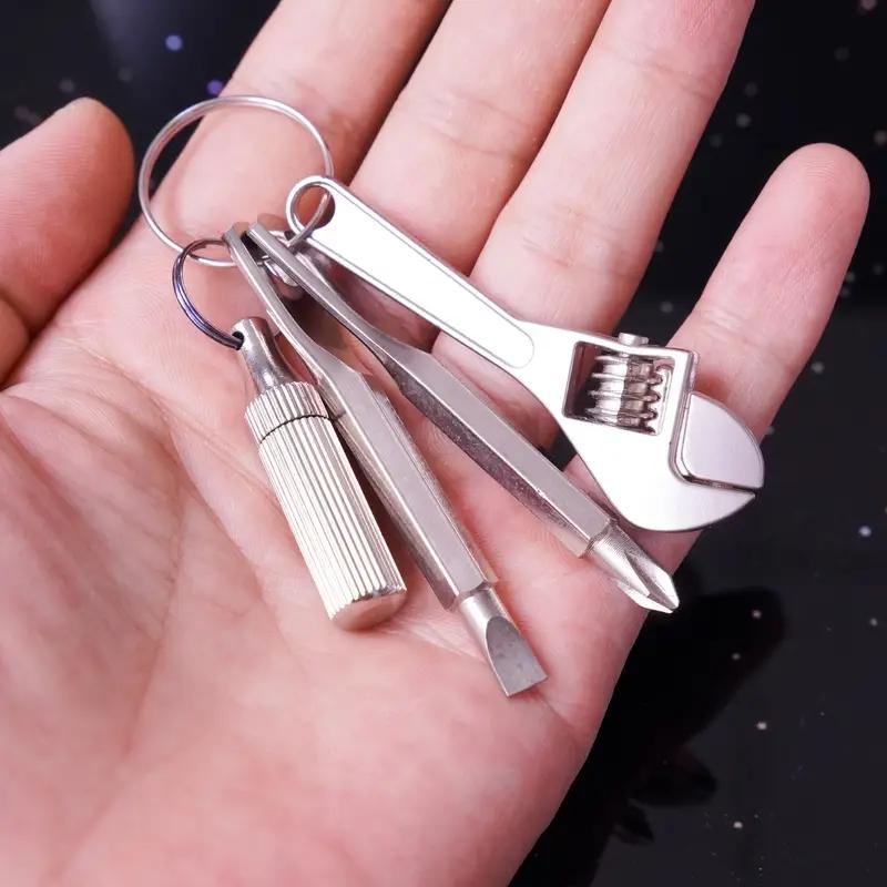 4-in-1 Pocket Mini Tool - - EDC Portable Mini Tools: Copper Pocket, Letter Opener, Mini Screwdriver, and Keychain Wrench - Outdoor Camping & Bicycle/Motorcycle Repair Kit for Home Maintenance Portable Hand Tools #GLOBAL PICKS
