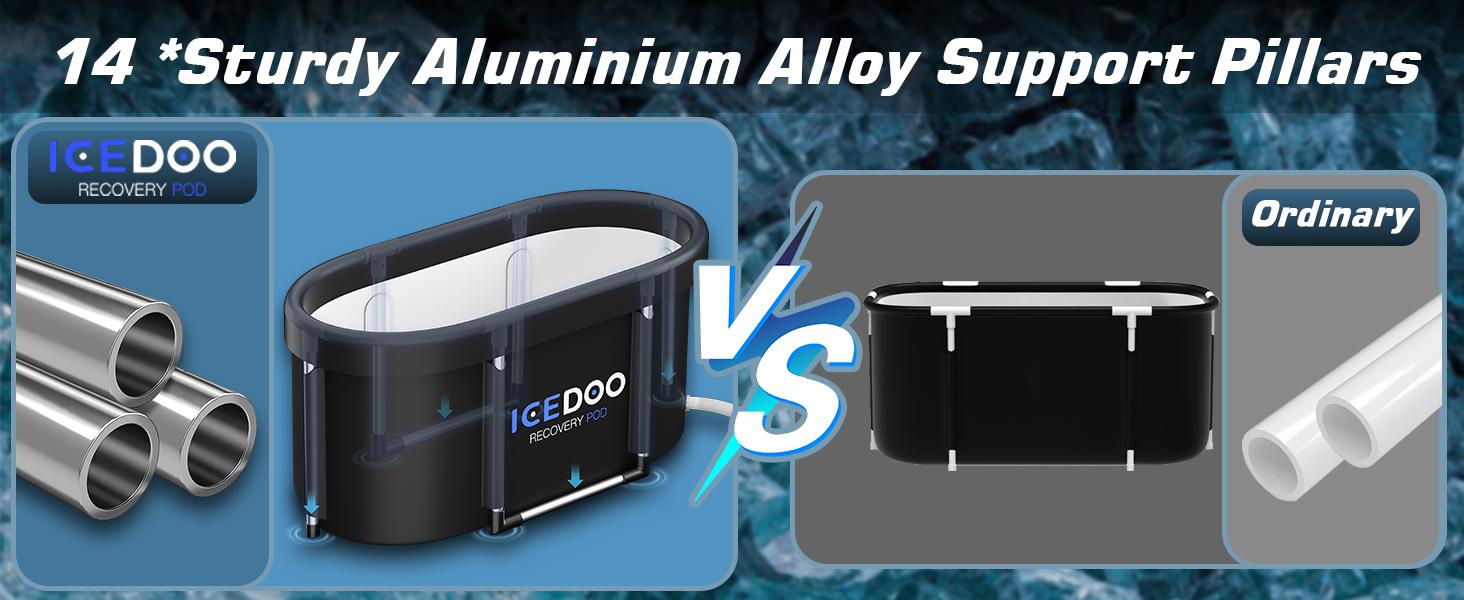 Upgrade XL 129 Gal Large Oval Ice Bath Tub for Athletes,Multiple Layered Portable Outdoor Cold Plunge Tub for Recovery,Cold Plunge for Family-Foldable Ice Baths for Home,Gyms,Indoor use