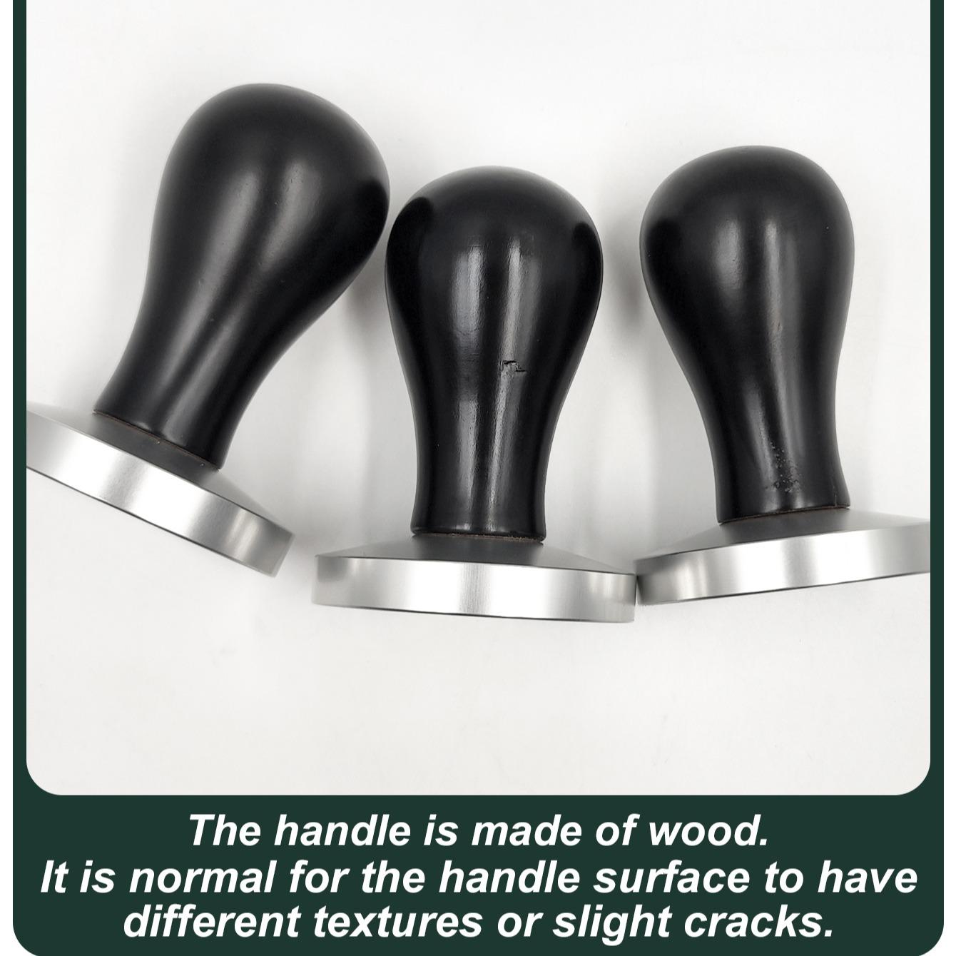 Wooden Handle Stainless Steel Coffee Tamper, Modern Simple Design, Rust-Resistant, Suitable for Various Coffee Machines