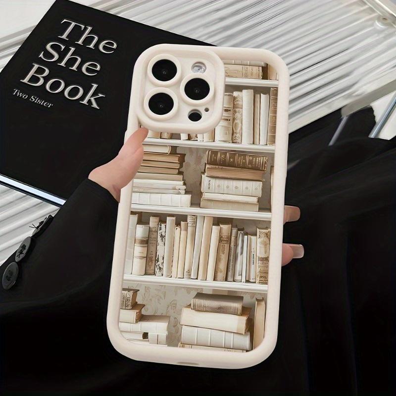 Neat Bookshelf Design Shockproof Phone Case for iPhone 17 E Air Pro ProMax iPhone16 15 14 Plus 13 12 Mini 11 X XS XR – Stylish and Creative Gift Idea for Couples or Friends, Comfortable Touch, High-Quality Protection