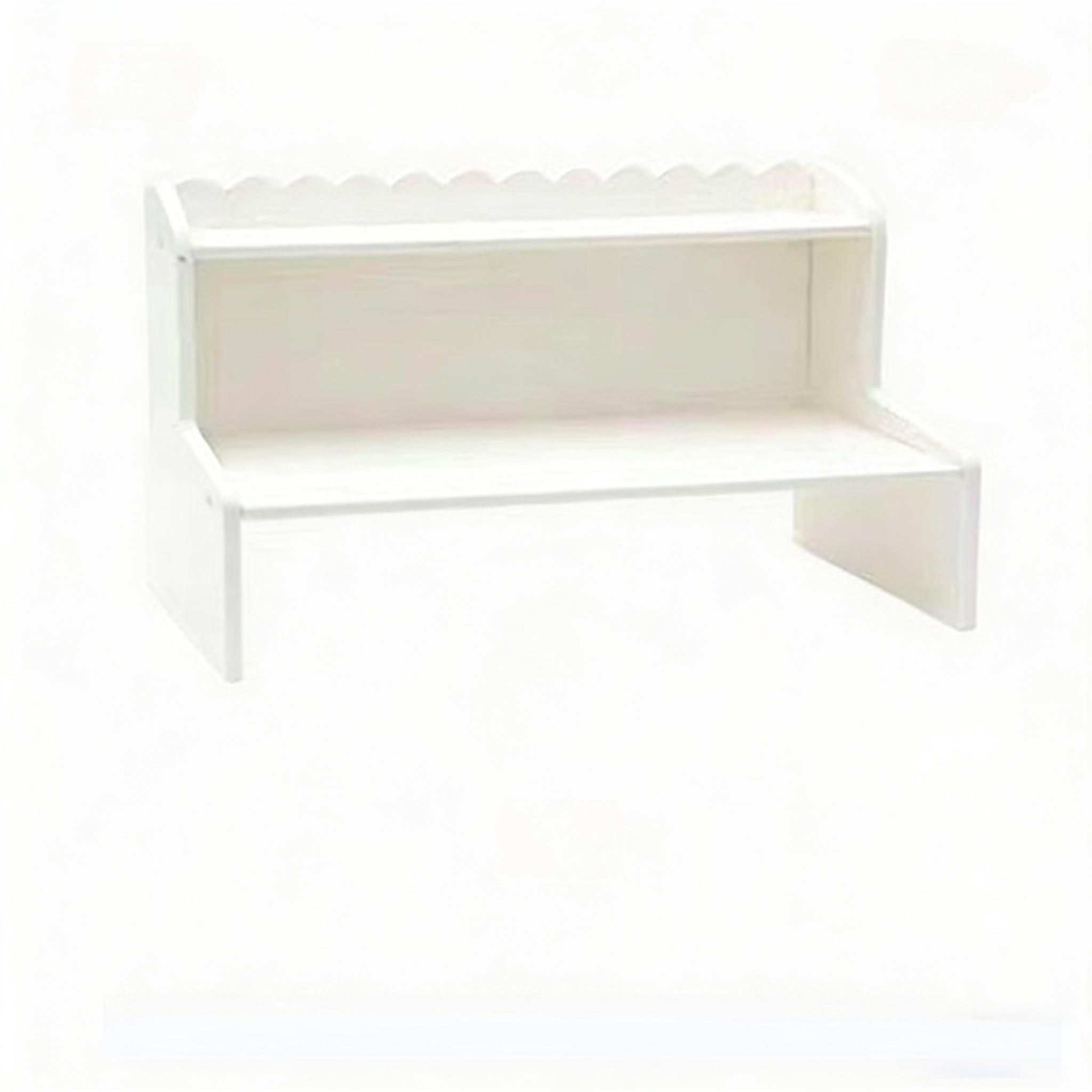 Multifunctional Stackable Dual-Layer Desktop Organizer, Cute Cloud Edge Design, Space-Saving Storage Rack for Home, Dormitory, Office, Desk Organizer Tidy