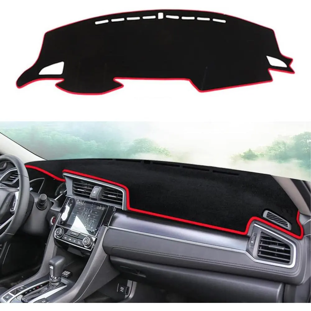 Dashboard 1. Honda Civic 2016-2021 Custom Dash Cover, Non Slip Dashboard Mat, UV Protection Car Interior Accessory Custom Cut Dashboard Cover, Reduce Reflections & Protect Your Dash Sun Protection Car Interior Decor