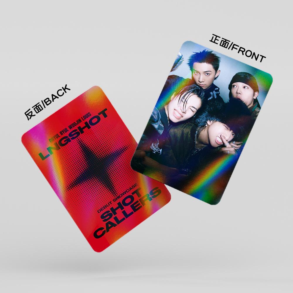 30PCS NEW KPOP LNGSHOT Facetime Louis Ohyul Ryul Woojin debut album SHOT CALLERS photocard holographic cards laser flash cards