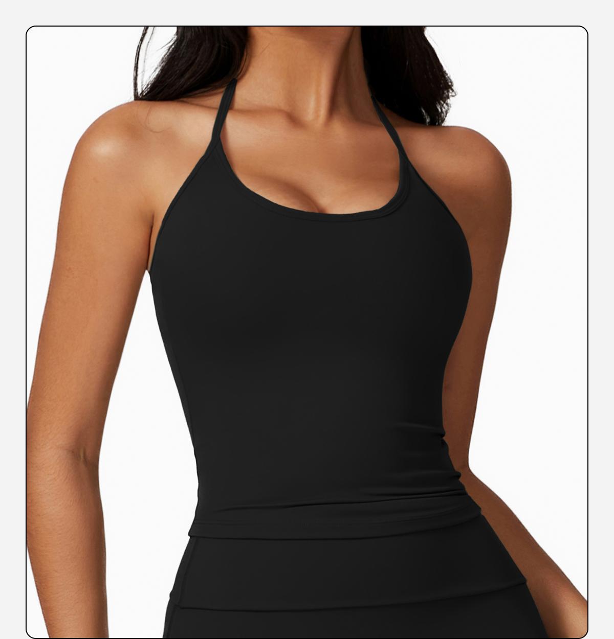 Women's Sports Tank Top Camisole Sports Tank Top with Built-in Bra Pads High Strength Yoga Underwear,Running Gym Exercise Outdoor Daily Wear Sports Tank Top,Quick Dry Yoga Tank Top,Fitness Tank Top Activewear SpringStatements