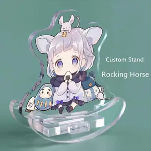 Custom Funny Rocking Stand Acrylic Cute Pet Star Anime Figures Standee Cartoon Cosplay Standing For Car Desk Decor Accessories