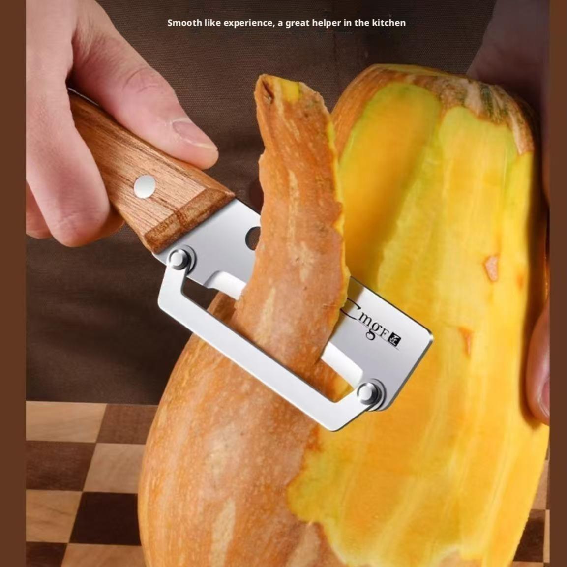 Fruit & Veggie Peeling Made Easy! Multi-Function Stainless Steel Tool 🚀 #HomeHacks