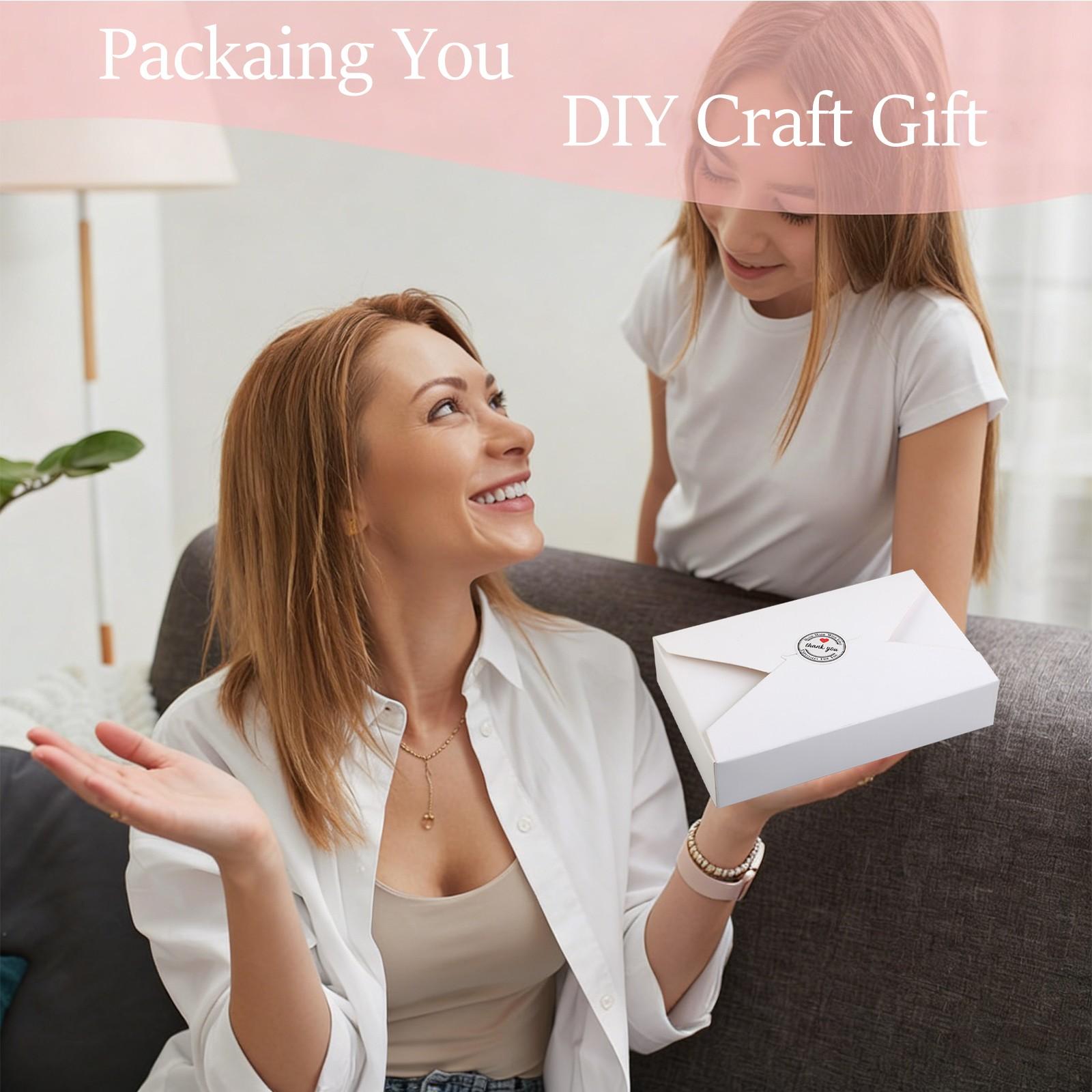 Gift Boxes 7.6'x4.92'x1.6' Bridesmaid Proposal Box for Wedding, Packaging, Present, Birthday, Cupcake Boxes