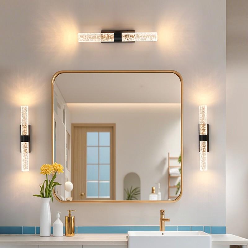 2-Pack LED Wall Lights, -Gold Modern Crystal Wall Sconces, Rechargeable with Remote, Adjustable Brightness, for Living Room, Hotel Corridor