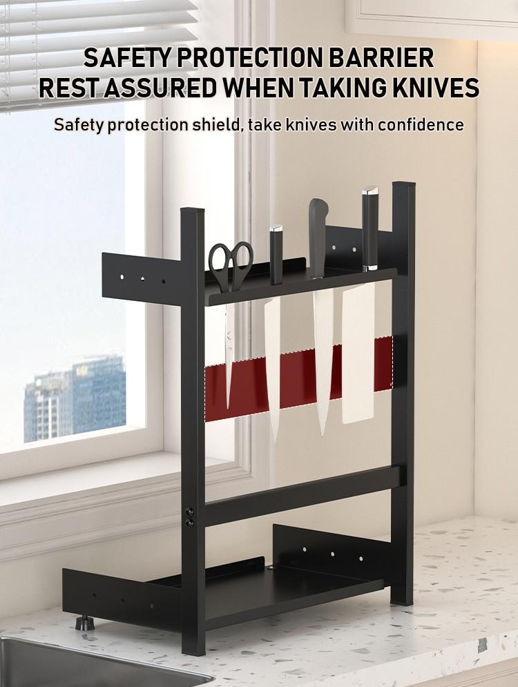 Three-Tier Kitchen Spice Rack, Multi-Functional Storage for Jars & Condiments, Detachable & Washable, Modern Design, Home & Restaurant Use