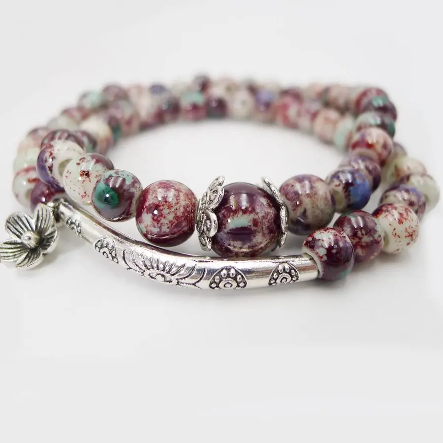 Miredo Ceramic Bracelets for Women Fashion Charms Bangles Wholesale Jewelry Accessory #1259