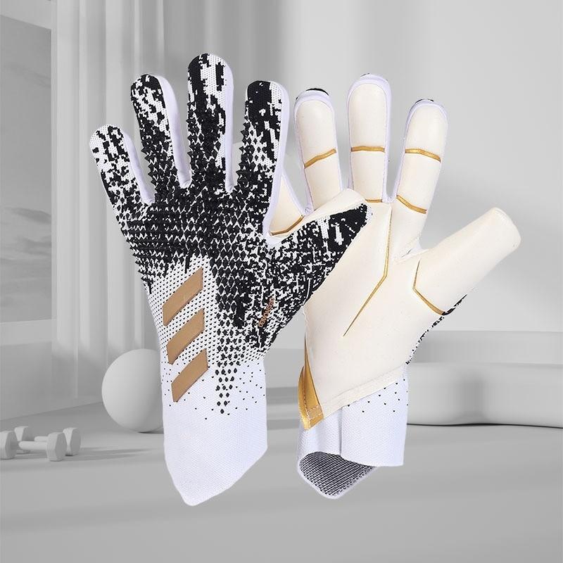 Adult Children Women Men Football Training Goalkeeper Gloves, Thick Anti-Slip Wear-Resistant Latex Goalie Gloves, Soccer Practice Equipment