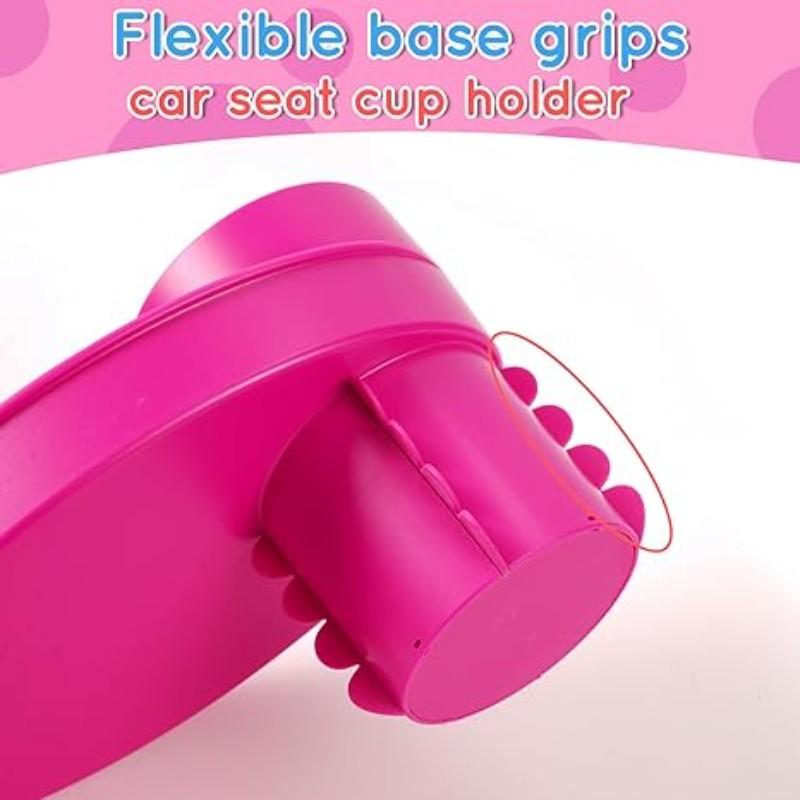 Car Seat Tray - for Cup Holders in 2.5”-2.8”,Easily Expands Snack Tray Cup Holder Tray into 360° Cup & Travel Tray for Kids Car Seat, Booster