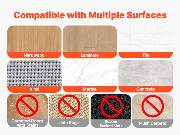 VEVOR Rug Gripper, 12 PCS, Strong Adhesive and Residue-Free, Double Sided Non-Slip Carpet Stickers for Area Rugs, Keep Corners from Curling and Bunching, for Holding Rugs in Place on Hardwood Floors