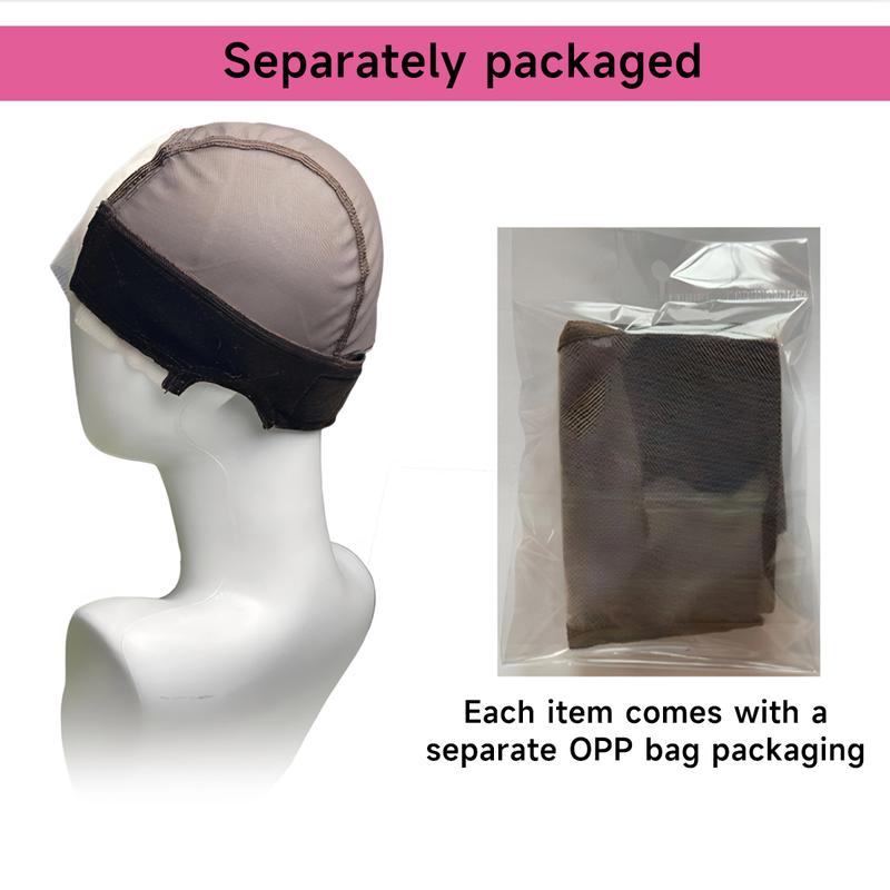 Wig Cap with Grip Band for Keeping Wigs in Place, 1 Count Adjustable Style Dome Mesh Cap with Showing Off Ears, Non Slip Cap Let Wig Be Glueless, Mother's Day Gift