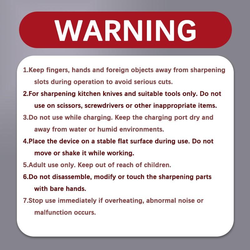 Electric Knife Sharpener High Precision Multi-Function Home Use, Automatic Kitchen Knife Scissors Grinder, USB Rechargeable Sharpening Machine