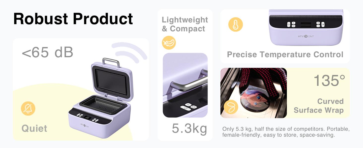 HTVRONT H17 Phone Case Heat Press Vacuum Heat Press Flawless 3D Transfer For iPhone & Android phones All Popular Phones