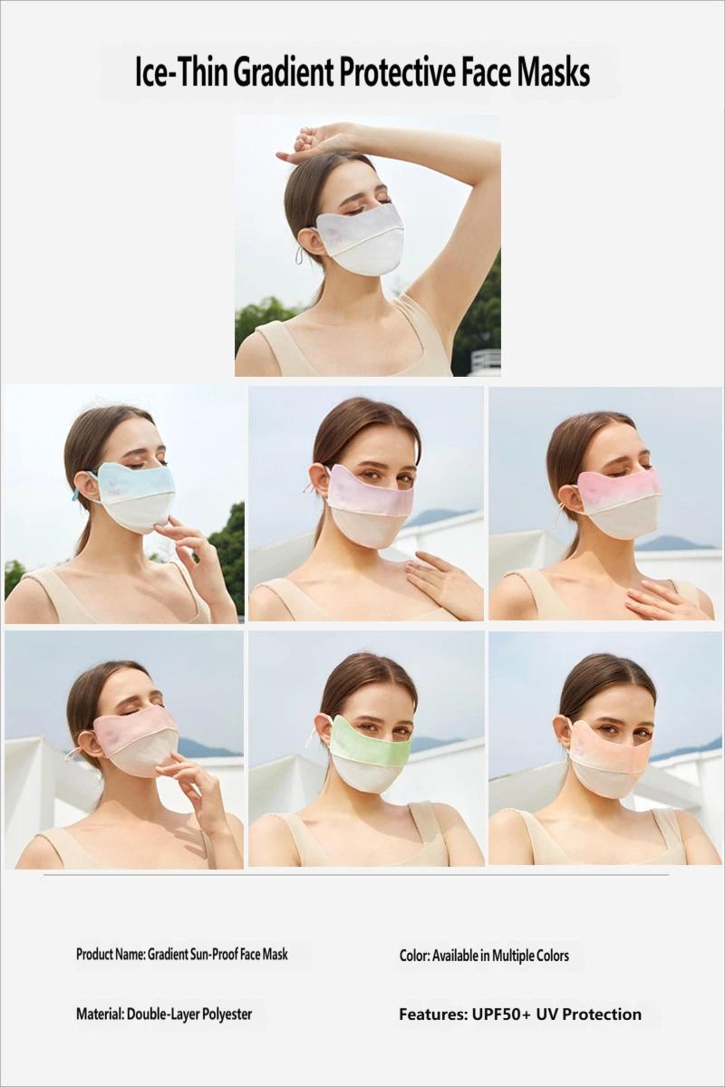 Summer Sun Protection Mask, Breathable Lightweight Silk, UV Blocking, Ideal for Outdoor Activities and Cycling