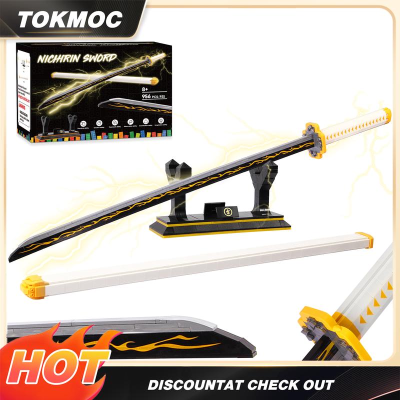 TOKMOC DemonS Building Block Set with Stand,Handmade Cosplay Anime Toy,Collecting Building and Gifting Model for Anime fans,Home Decoration,For aged 12 and above,Stress relief toy