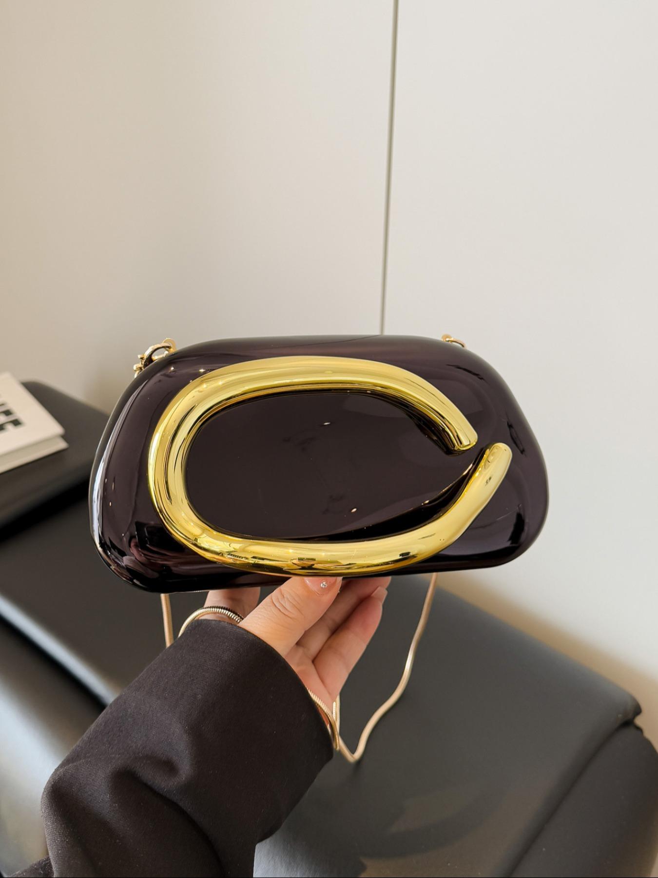 Elegant Women's Chain Strap Evening Bag, Stylish Handbag for Parties, Christmas Gift Shoulder Crossbody Bag, Perfect for Holiday Events, Elegant Bags