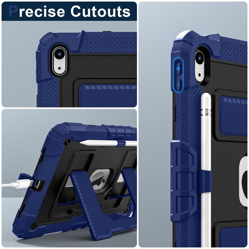 For iPad A16 11th 2025 Case, Tablet Casing, Rugged Shockproof Cover with Handle Stand, Soft Child-Safe Material, Fits 10th and 10.2 9th 8th 7th Tablets