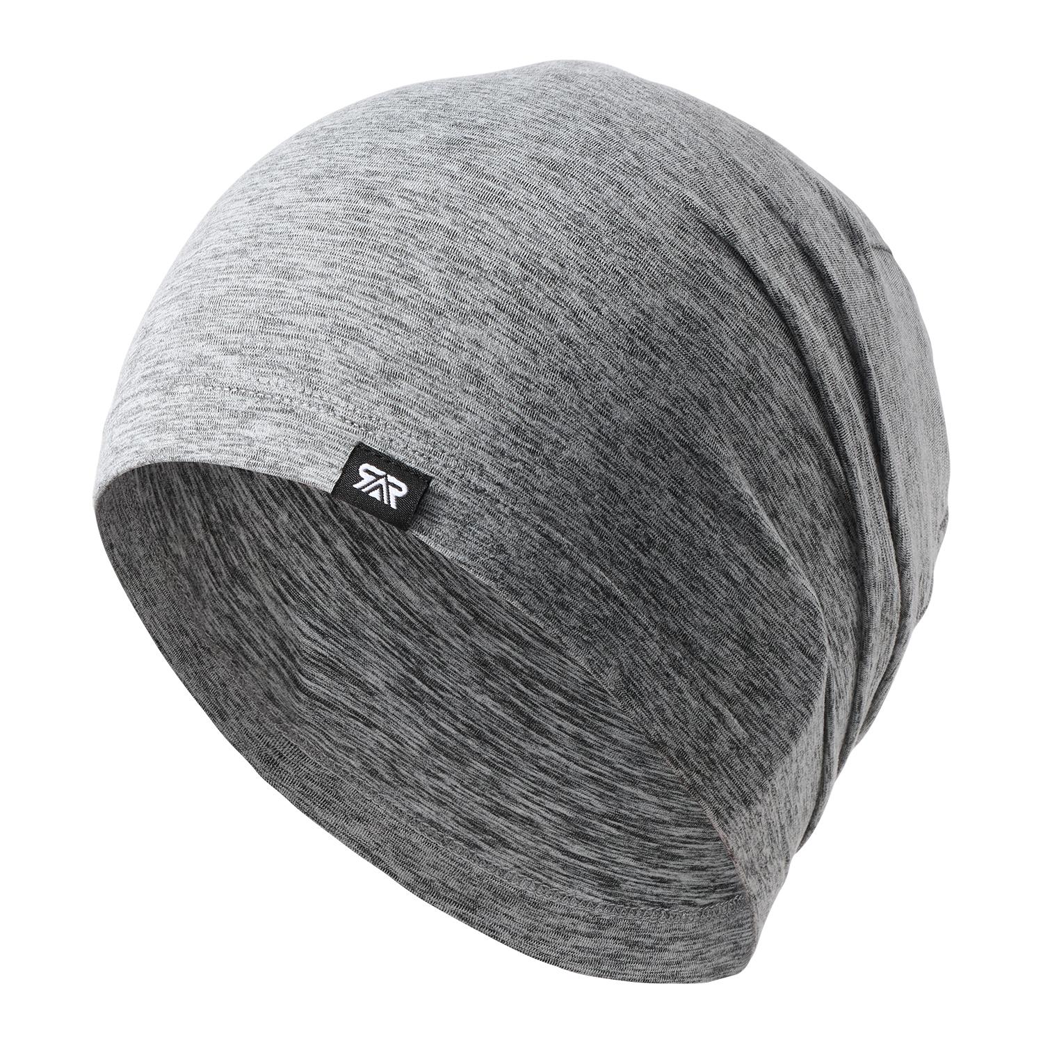 1/2/3 Pack Versatile Beanie Hats, Ear Protection Warm Cold Weather Caps, Breathable Polyester, Outdoor Running Fitness Sports Windproof Headwear, Unisex Soft Slouchy Beanie - Stay Dry Breathable for Running Gym Sleeping Commuting Daily Use