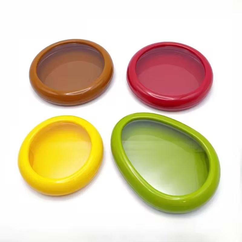 Reusable Silicone Storage Containers, Stackable Food Organizer Box Set, Durable & Convenient Kitchen Organization Solution