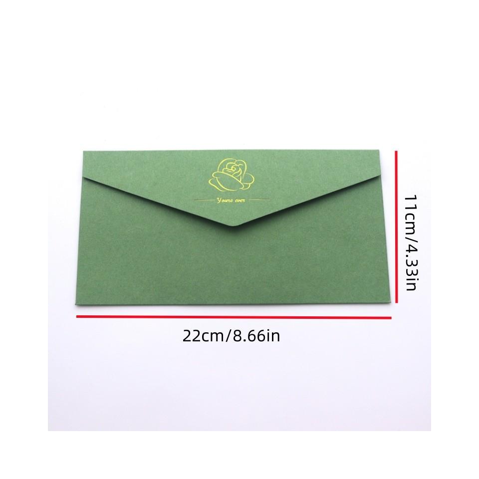 5pcs/package 230g Colorful Envelopes, Gold Foil Envelopes, Cash Envelopes, Gift Envelopes, Kraft Paper Envelopes, Vintage Envelopes, Customizable