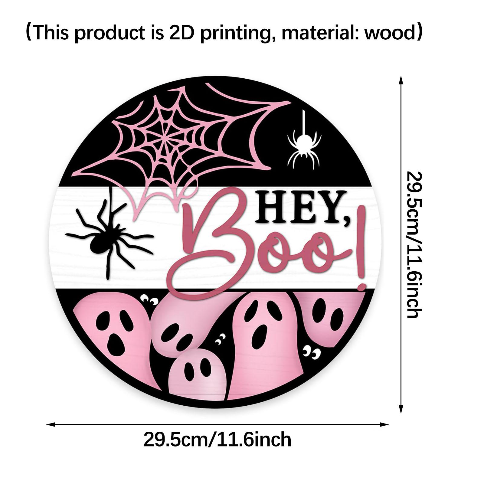 Halloween Hanging Decor, 1 Count Boo Letter Pattern Hanging Sign, Halloween Decoration for Home Party, Festivals & Party Supplies