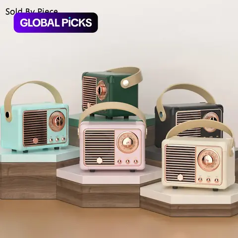 【Black Friday】Vintage Style Wireless Bluetooth-Compatible Speaker, Multipurpose Portable Mini Speaker with Built-in Microphone, Music Player for Home, Office and Travel, Ideal Gift #GLOBAL PICKS