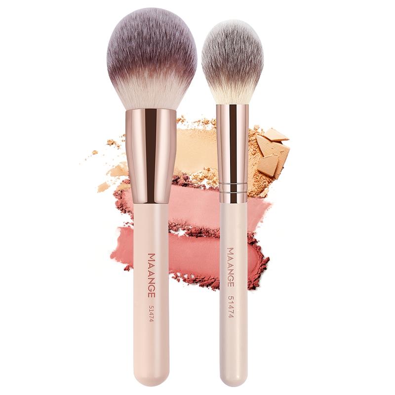 MAANGE 1pc/2pcs/3pcs Professional Facial Synthetic Makeup Brushes Flat Head Triangle Brush Concealer Brush Powder Brush Blush Brush Foundation Brush Makeup Tool,Makeup Accessories Gifts for Friends