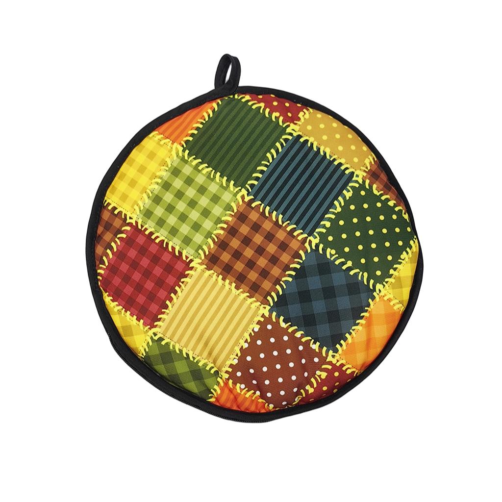 Mexican Thickened Corn Tortilla Insulation Bag, Pure Cotton Round Heat Resistant, Ideal for Mexican Cuisine, Durable & Reusable