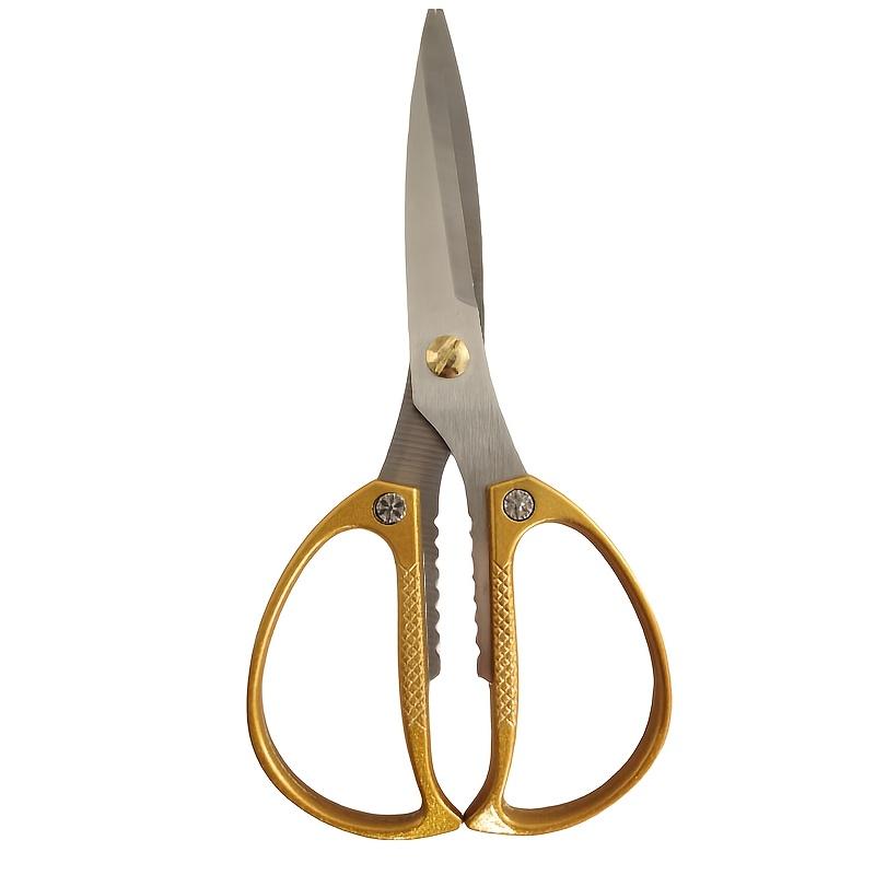 Premium Stainless Steel Heavy-Duty Scissors, Anti-Slip Handles, Sharp Blades for Fabric, Paper, DIY Crafts, Durable Household Shear, Craft Cutting Tool