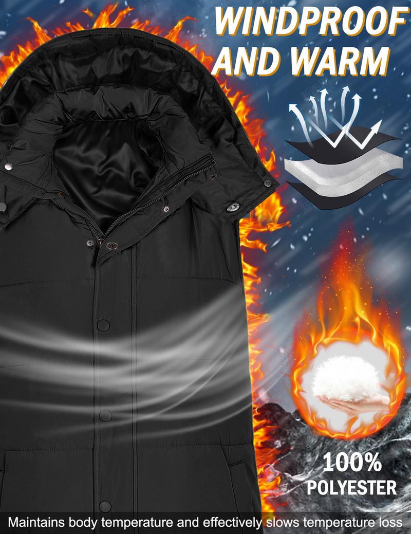 UMIPUBO Long Puffer Vest Women Quilted Down Jackets Sleeveless Puffy Vest Zip Up Winter Coats Fall Outerwear