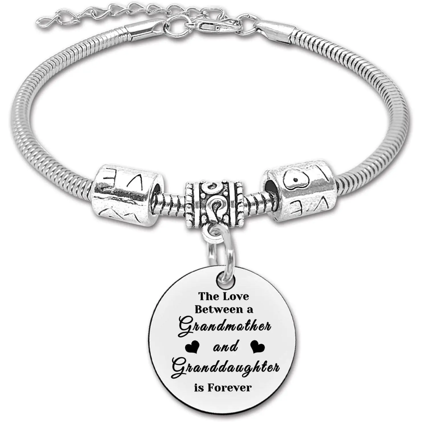 Granddaughter Gifts from Grandma Bracelet for Grandma Granddaughter  The Love Between Grandmother and Granddaughter is Forever Bracelet Grandma Birthday  from Granddaughter Christmas