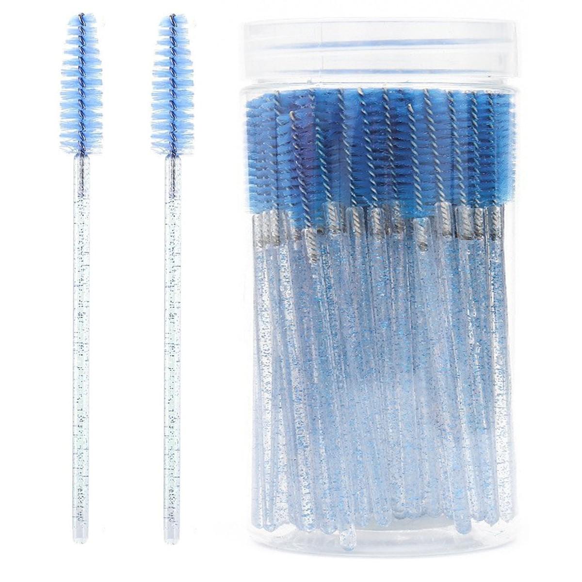 Disposable Eyelash Brush with Storage Container, Bendable Eyebrow Spoolies, Lash Brush for Lash Extensions, Eyebrow Spoolie, Castor Oil Brushes, Makeup, Eyebrow Makeup Tool, Cosmetic