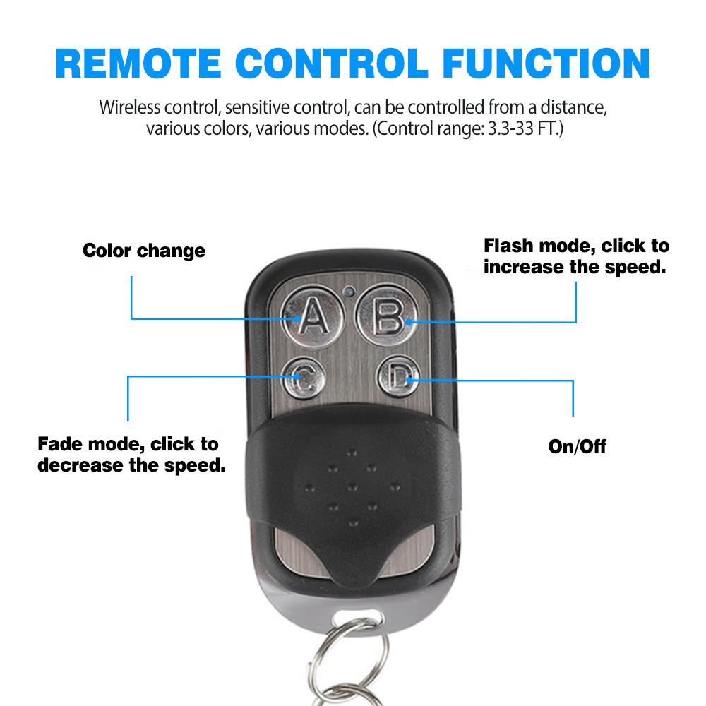 12Pcs Motorcycle RGB LED Neon Under Glow Lights Strip Kit Universal DIY Cool Acc