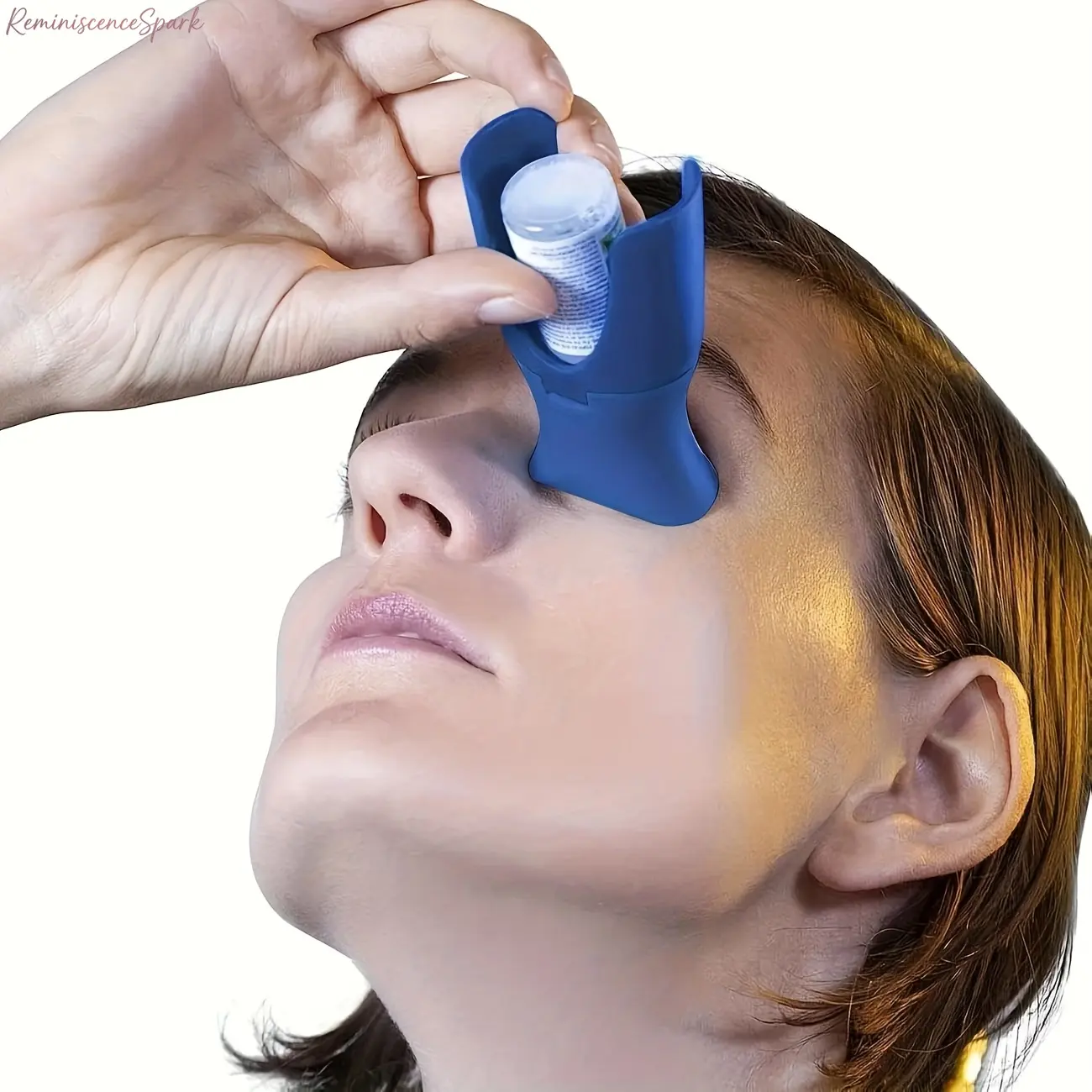 Reusable Eye Drop Adapter, Universal Eye Drop Guide Helper for Precise Mess-Free Application, Portable & Easy-to-Clean Eye Care Aid, Compatible With Most Eye Drop Bottles, Great Tool for Seniors, Caregivers & Family Home Eye Care