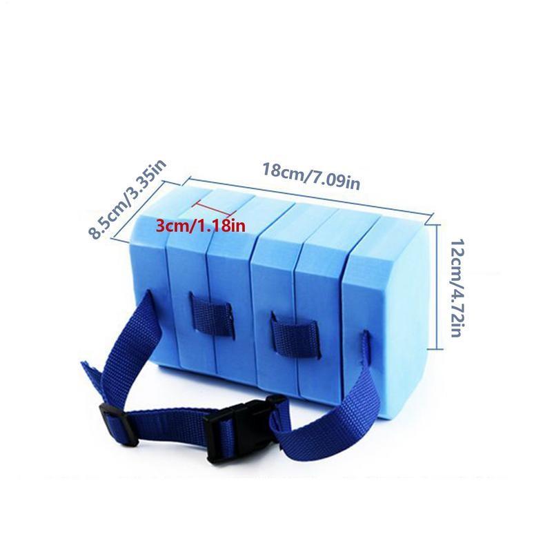 1PC Swim Belt, Water Exercise Equipment, EVA Foam Auxiliary Aquatic Exercise Swimming Training Aid Waist Belt, Adjustable Aquatic Floatation Belt for Adult Swimming Beginners