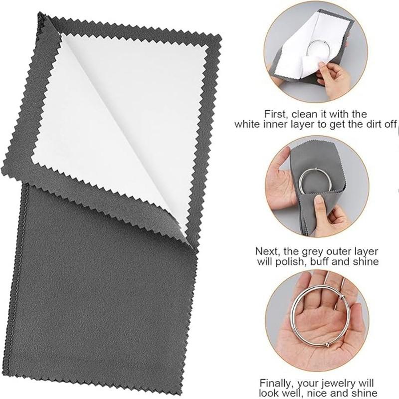 4-piece jewelry polishing set, jewelry polishing cloth, polishing brush