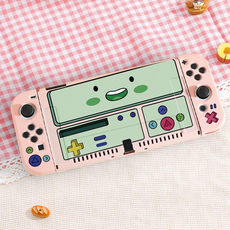 Cute Cartoon Pattern Handheld Game Console Protective Case, Lightweight Full Coverage Protective Case, Game Console Protective Case for Switch OLED