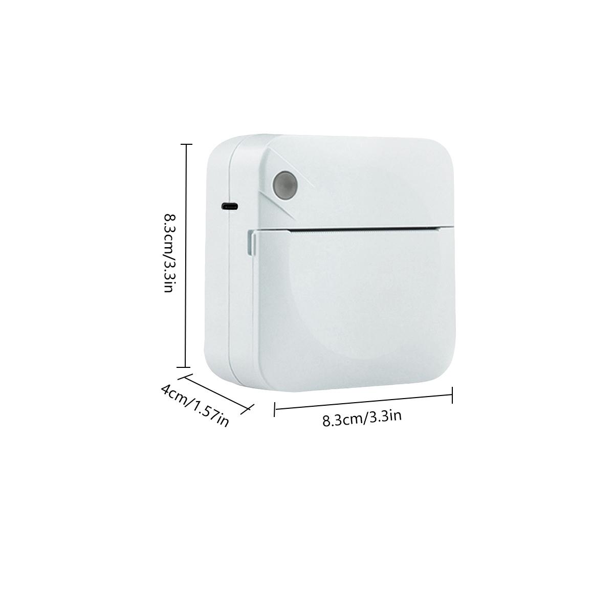 Portable Mini Printer, Wireless Sticker Printer, Wireless Thermal Printer for Notes Diary Receipts and DIY Crafts, Ideal for Travel and Home Use