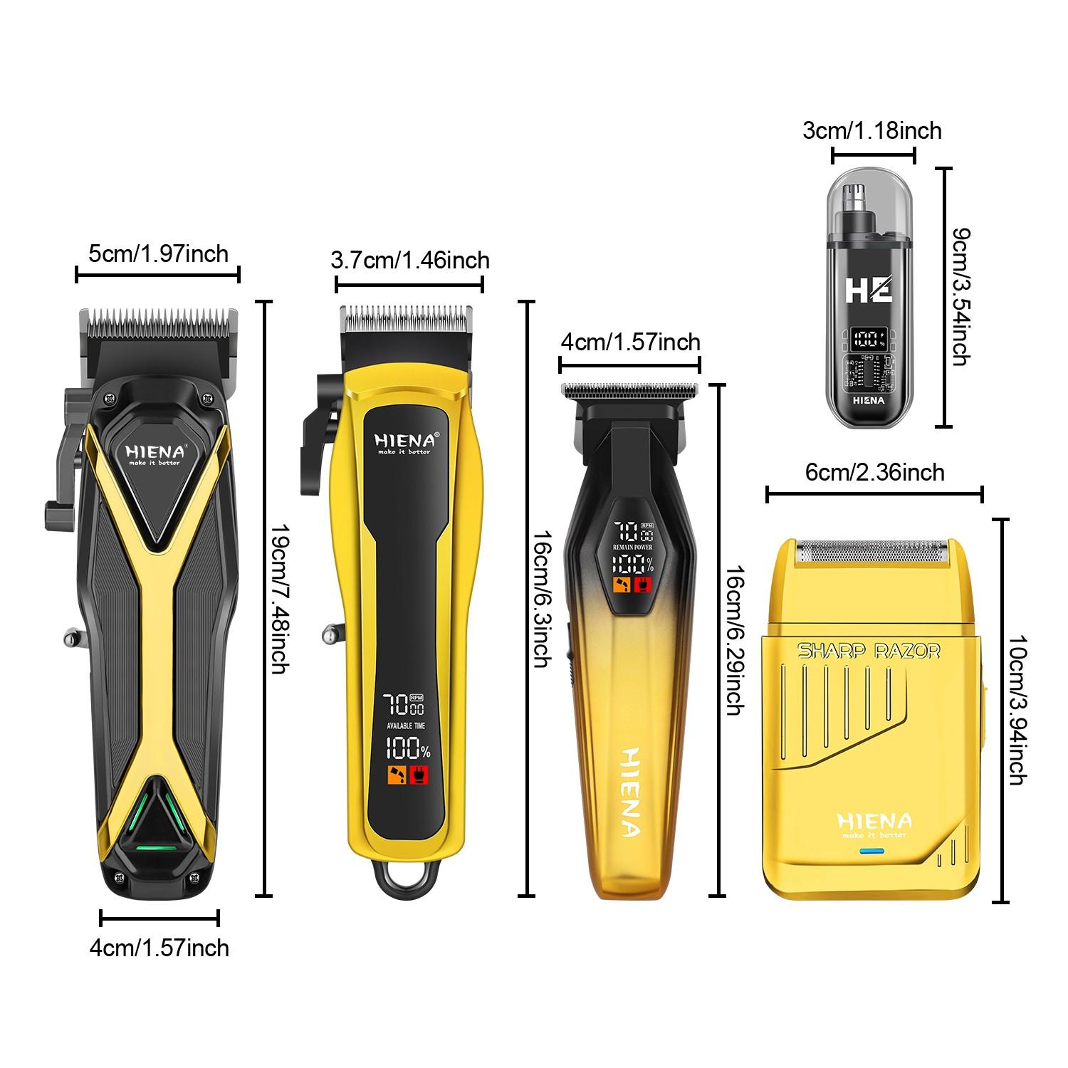 5-piece electric barber beauty combination men's professional hair clipper cordless hair clipper rechargeable trimmer men's beard trimmer hair clipper and hair clipper kit Wireless Hair Cutter Hair Clippers Set