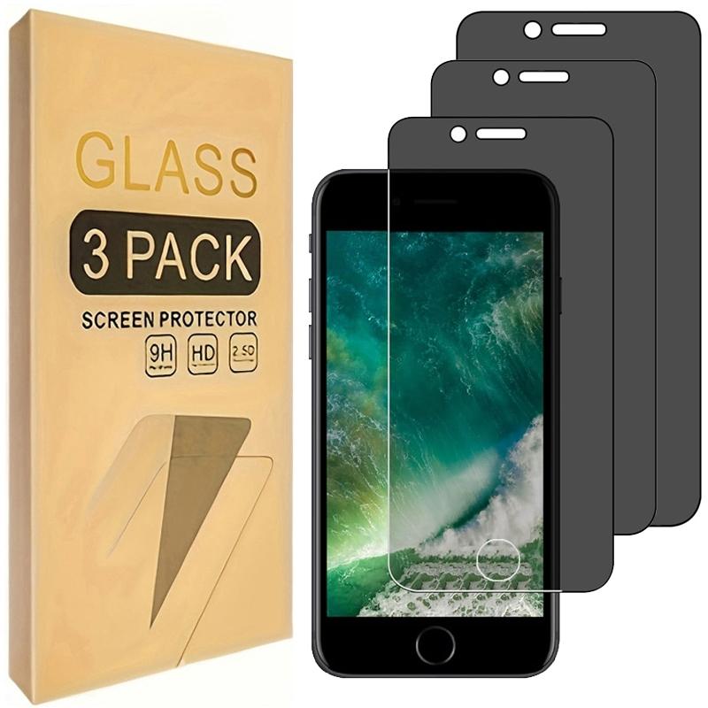 Privacy Screen Protector for iPhone 8 Plus & iPhone 7 Plus, Anti-Spy Protective Tempered Glass Film, 3-Pack, Enhance Privacy Protection, Accessories