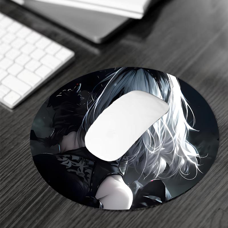 Cool Anime Girl Pattern Mouse Pad, Rectangle Gaming Mouse Pad, Non-slip Mousepad, Office Desk Keyboard Mouse Mat for Home Office Game Room Desk