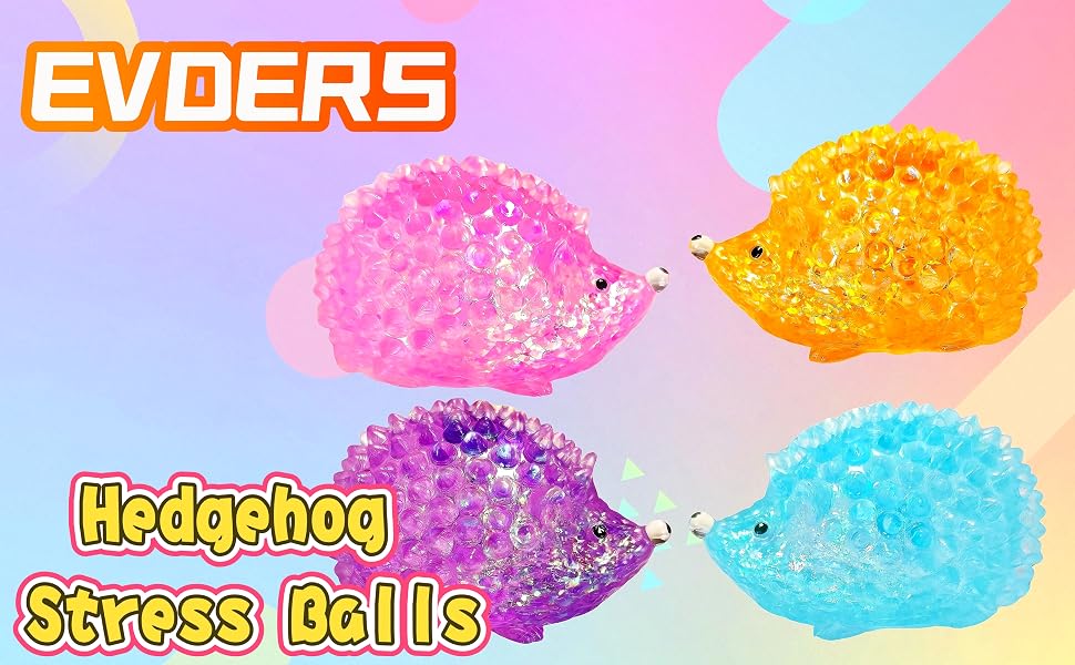 1Pcs Squishy Hedgehog Sugar Stress Balls for Kids and Adults Sensory Squeeze Fidget Toys Cute Sugar Ball for Easter Basket Stuffers Party Favors Hedgehog Squishy Toys for Anxiety Autism (Orange)