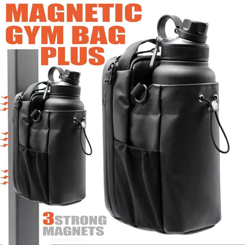MAGNETIC BOTTLE BAG Magnetic Gym Bag for Gym (without water bottle) , Magnetic Fitness Bag Travel, Work, and Sports WMagnetic Bag Gym Accessories Organizer for Men Women Portable