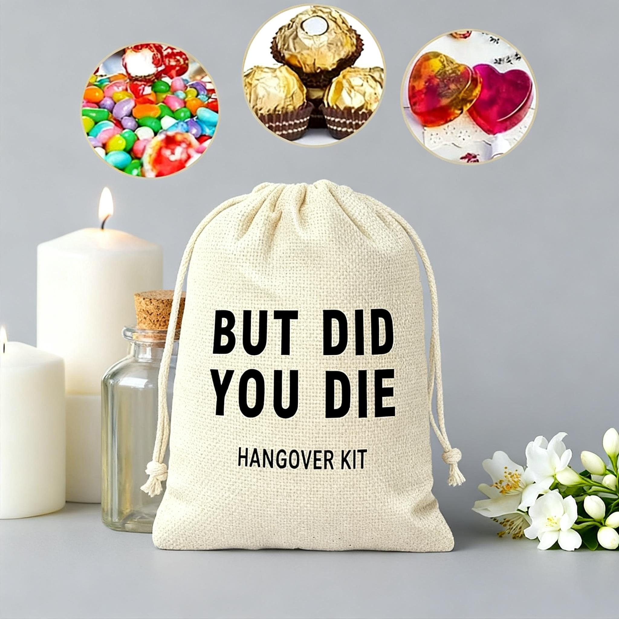 6-Piece Set Small Gift Bags, Snack Storage Pouches, Bachelorette Party Favors, Drawstring Wedding Bridal Shower Gifts