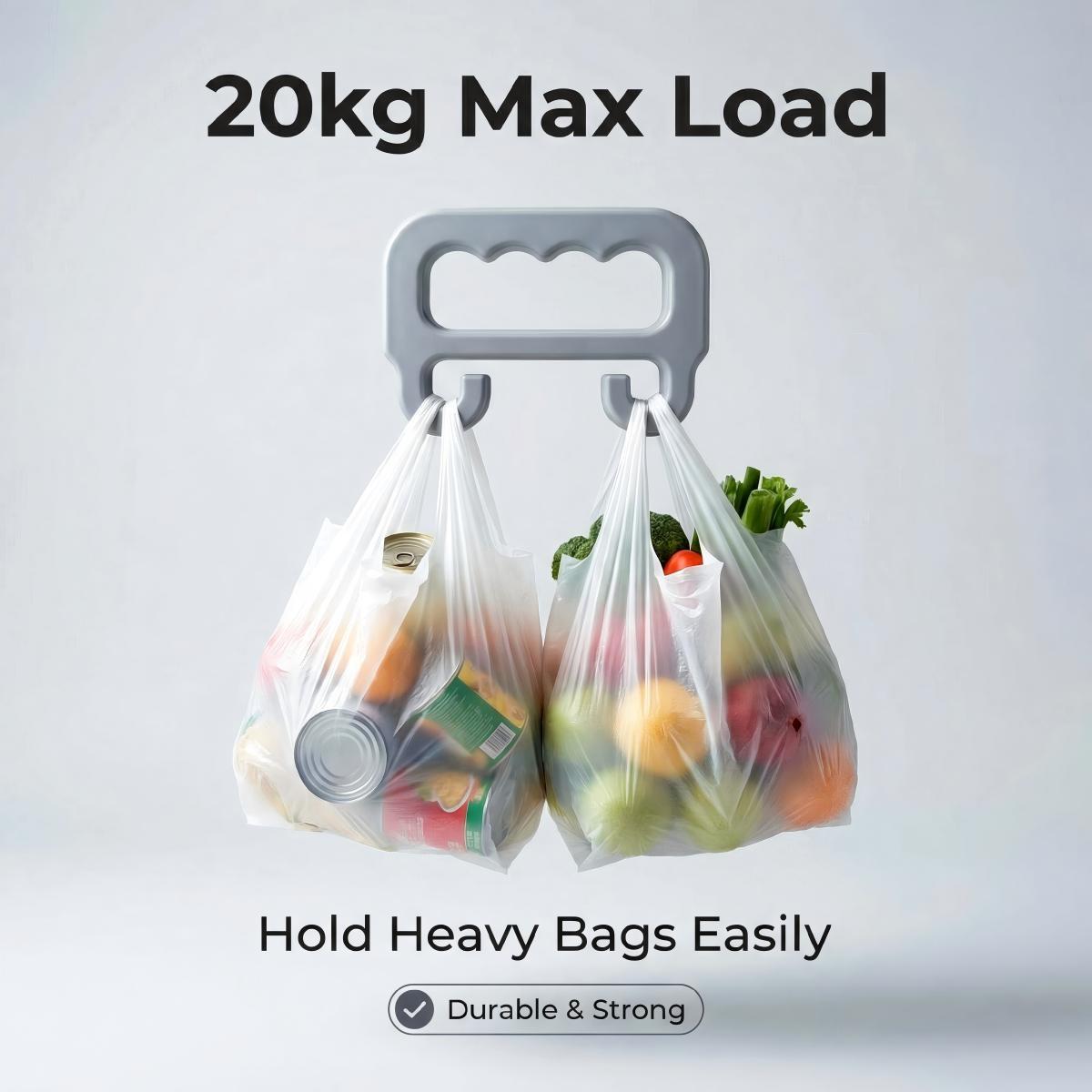 Supermarket Shopping Bag Handle Holder, Grocery Bag Stand, Durable & Convenient Design,Durable Bag Carrier for Shopping Bags