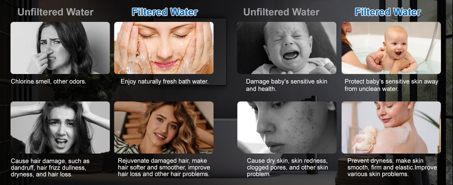 The 5-in-1 pressurized handheld shower head features one-touch on/off control and cool mist mode, a universal 59-inch hose, a drill-free mount, and 6 filters, making it ideal for a comfortable massaging shower.